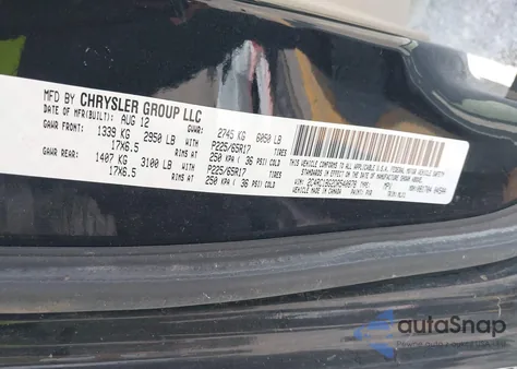 2013 Chrysler Town & Country Touring from USA, damaged, VIN 2C4RC1BG2DR540878